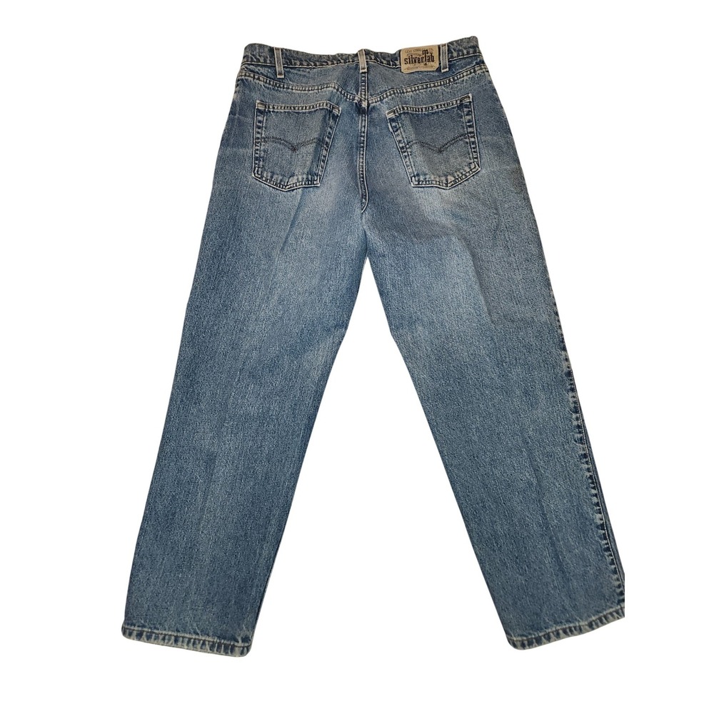 Vintage Levi's SilverTab Loose Fit Jeans Mens 38x30 Blue Button Fly Made in USA